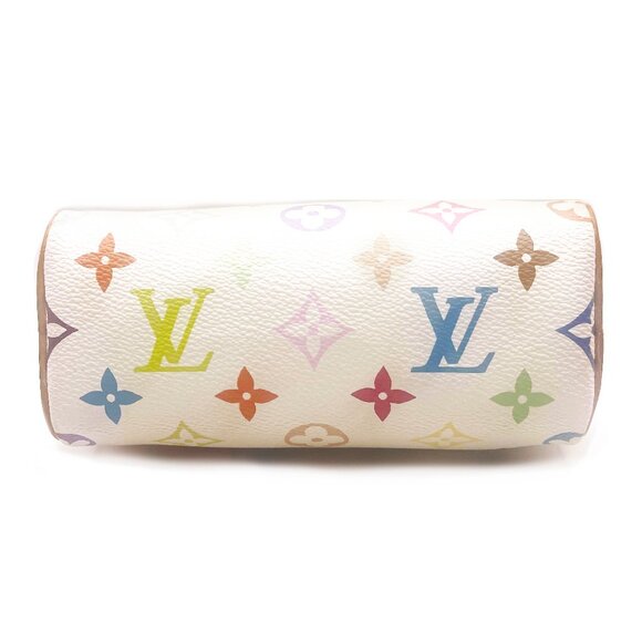 Authentic Louis Vuitton Mini Nano Speedy Monogram Multicolor Sac Bag HL White - Picture 9 of 14